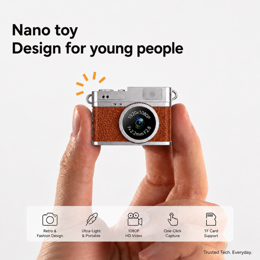 Nano Retro Mini Keychain Camera