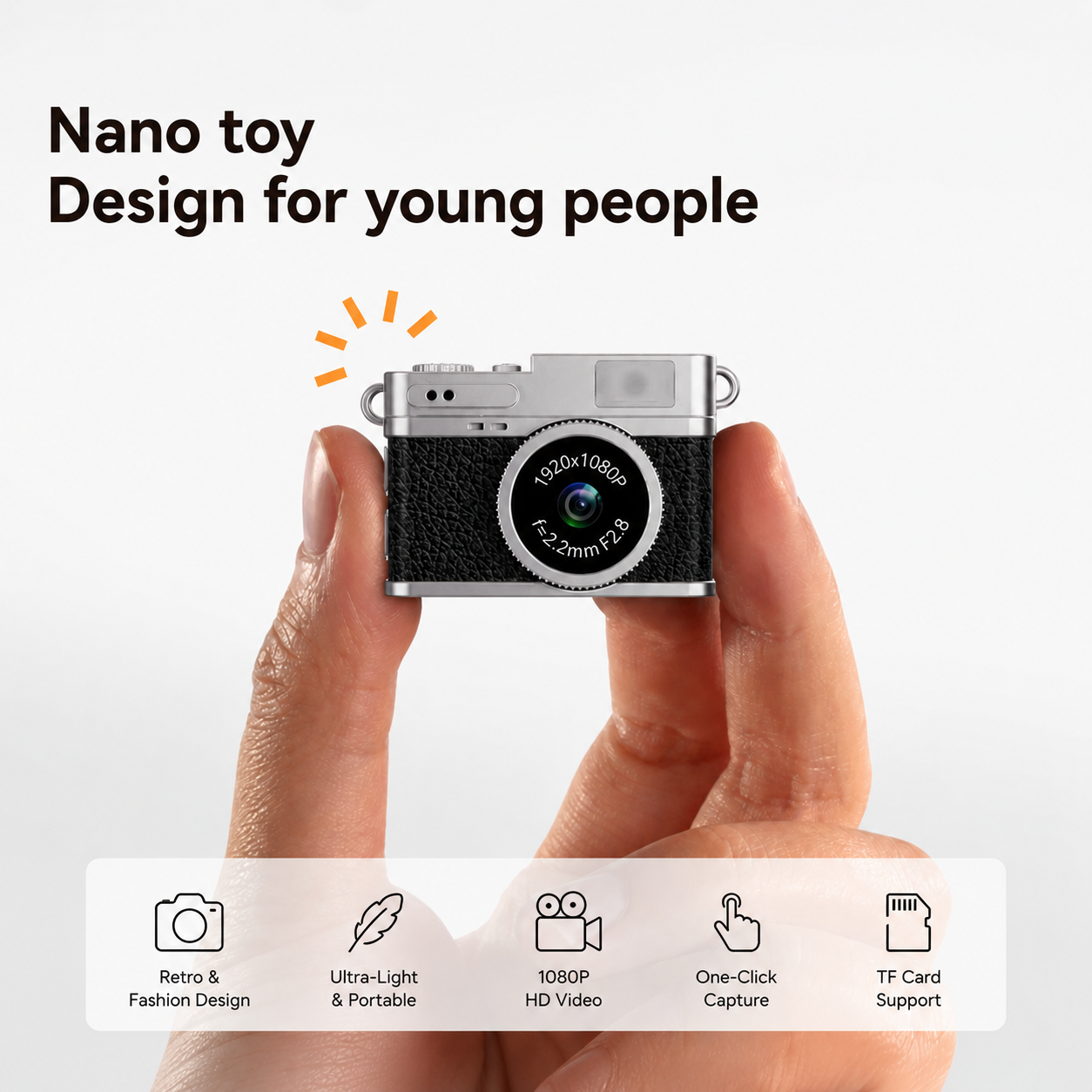 Nano Retro Mini Keychain Camera