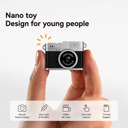 Nano Retro Mini Keychain Camera