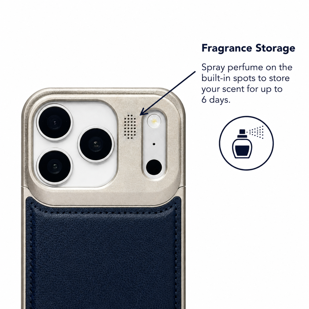 Aro Magnet Perfume Case for iPhone 17 pro max